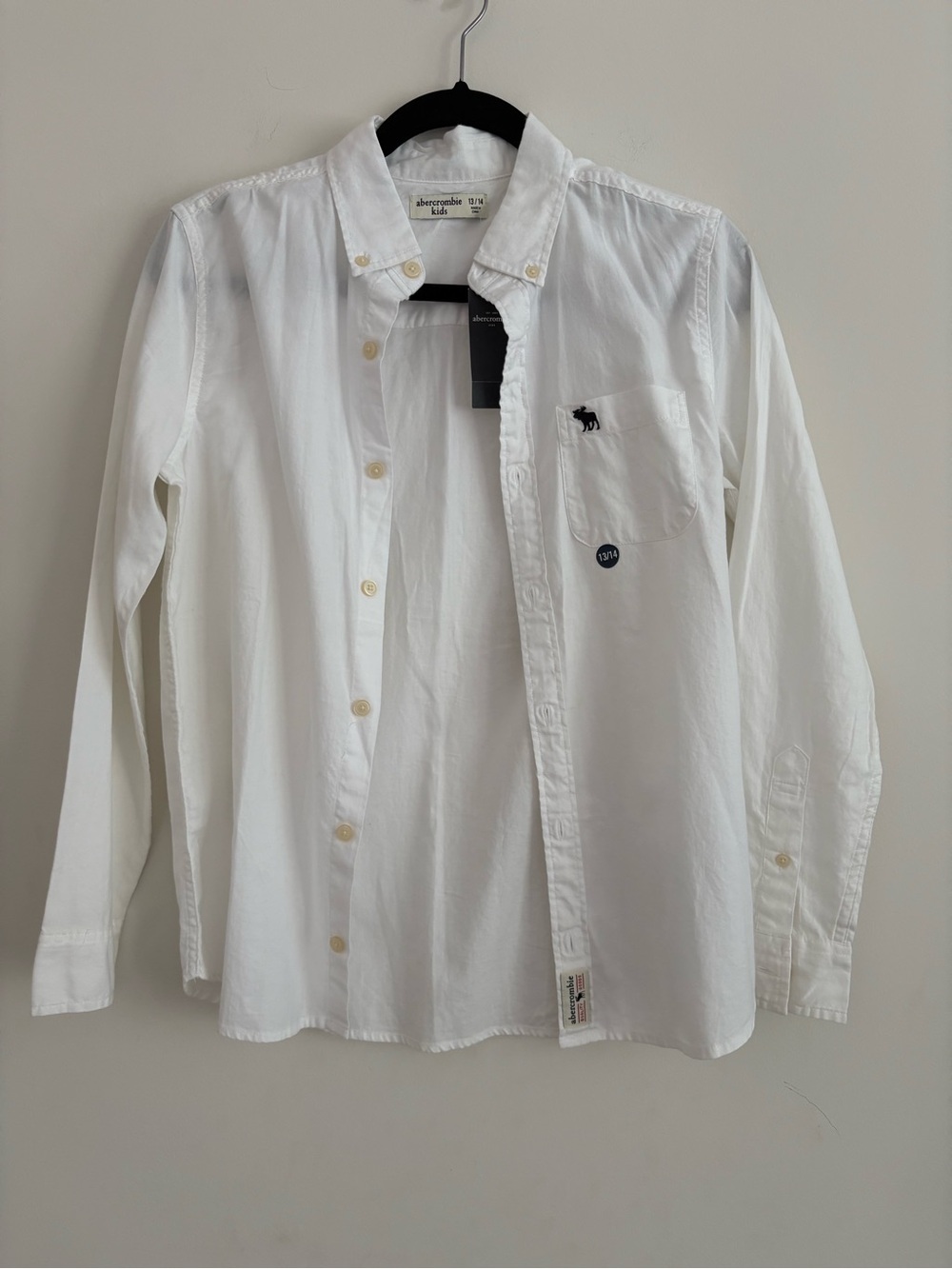 abercrombie kids White Button-Down Casual Shirt